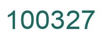 Number 100327 green image