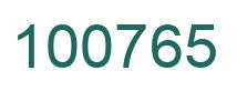 Número 100765 imagen verde