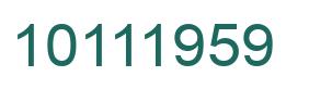 Número 10111959 imagen verde
