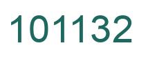 Number 101132 green image
