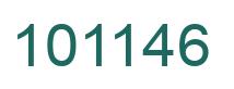 Number 101146 green image