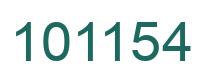 Number 101154 green image
