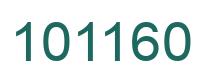 Number 101160 green image