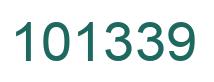 Number 101339 green image