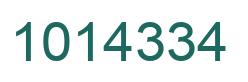 Number 1014334 green image