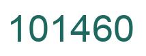 Number 101460 green image