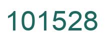 Number 101528 green image