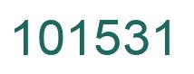 Number 101531 green image