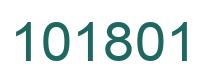Number 101801 green image