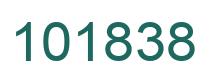 Number 101838 green image