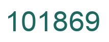 Number 101869 green image