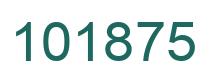 Number 101875 green image