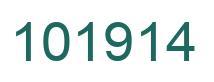 Number 101914 green image