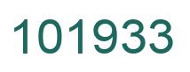 Number 101933 green image