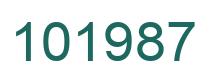 Number 101987 green image
