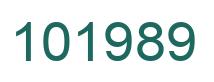 Number 101989 green image