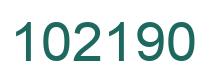Number 102190 green image
