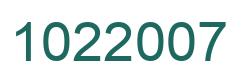 Number 1022007 green image