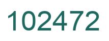 Number 102472 green image