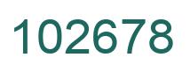 Number 102678 green image
