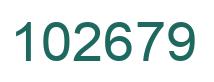 Number 102679 green image