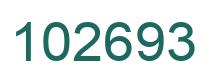 Number 102693 green image