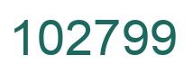 Number 102799 green image