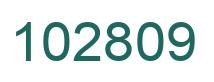 Number 102809 green image