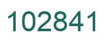 Number 102841 green image