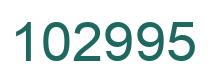 Number 102995 green image