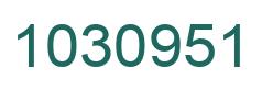 Number 1030951 green image