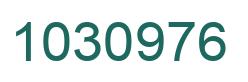 Number 1030976 green image