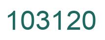 Number 103120 green image