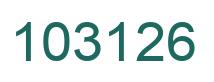 Number 103126 green image