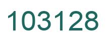 Number 103128 green image