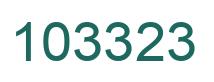 Number 103323 green image