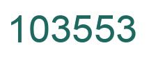 Number 103553 green image