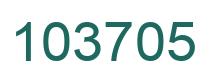 Number 103705 green image