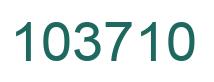 Number 103710 green image
