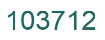 Number 103712 green image