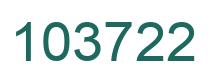 Number 103722 green image