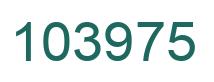 Number 103975 green image