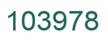 Number 103978 green image