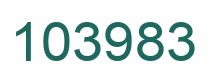 Number 103983 green image