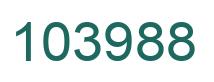 Number 103988 green image