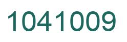 Number 1041009 green image