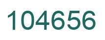 Number 104656 green image