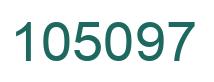 Number 105097 green image