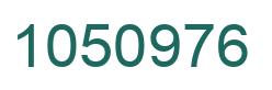 Number 1050976 green image