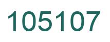 Number 105107 green image